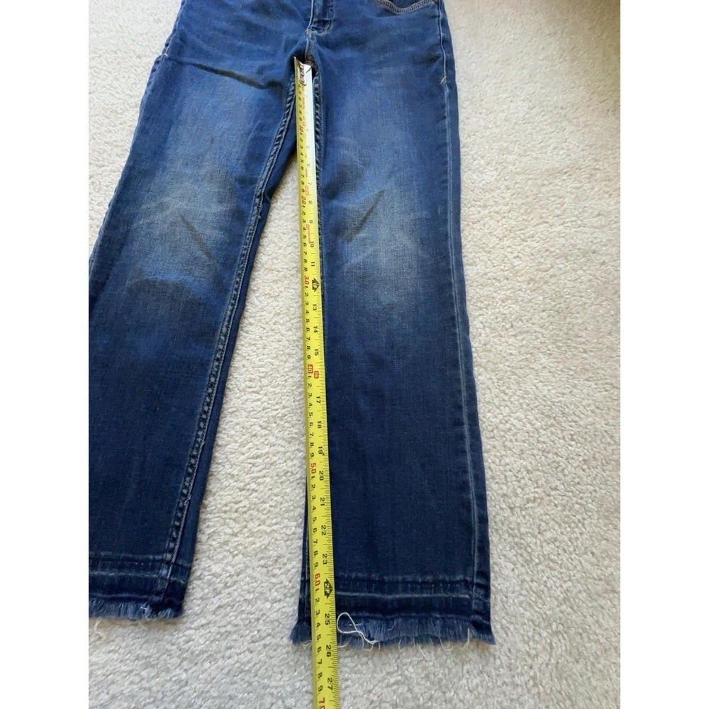 Anthropologie Pilcro & the Letterpress Script Frayed Hem Crop Jeans | Size 25 - Picture 7 of 9
